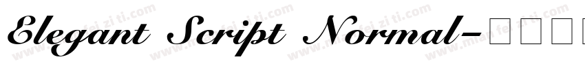 Elegant Script Normal字体转换
